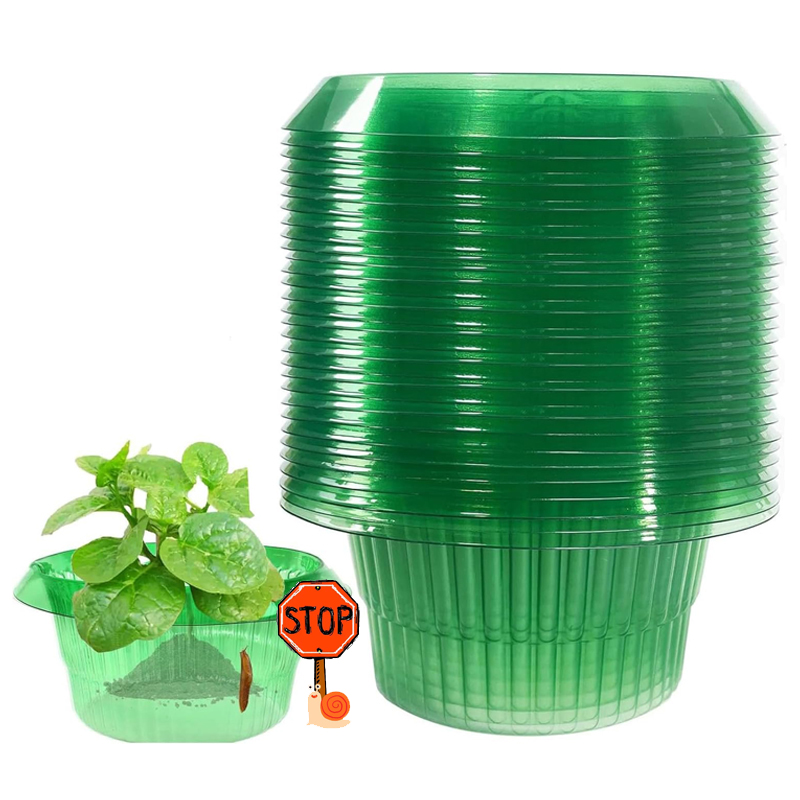 Plant Parent Tools - 5-25 PCS พืช Slug ป้องกันแหวนสีเขียว Planter