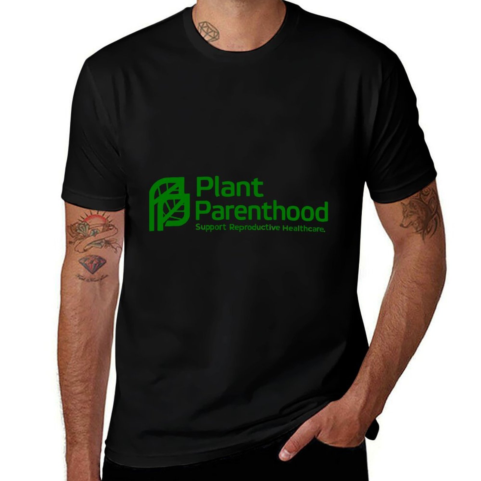 Plant Parenthood - เสื้อยืดลาย Plant Parenthood ไซส์ใหญ่ ทรงหลวม สไตล์ลำลอง