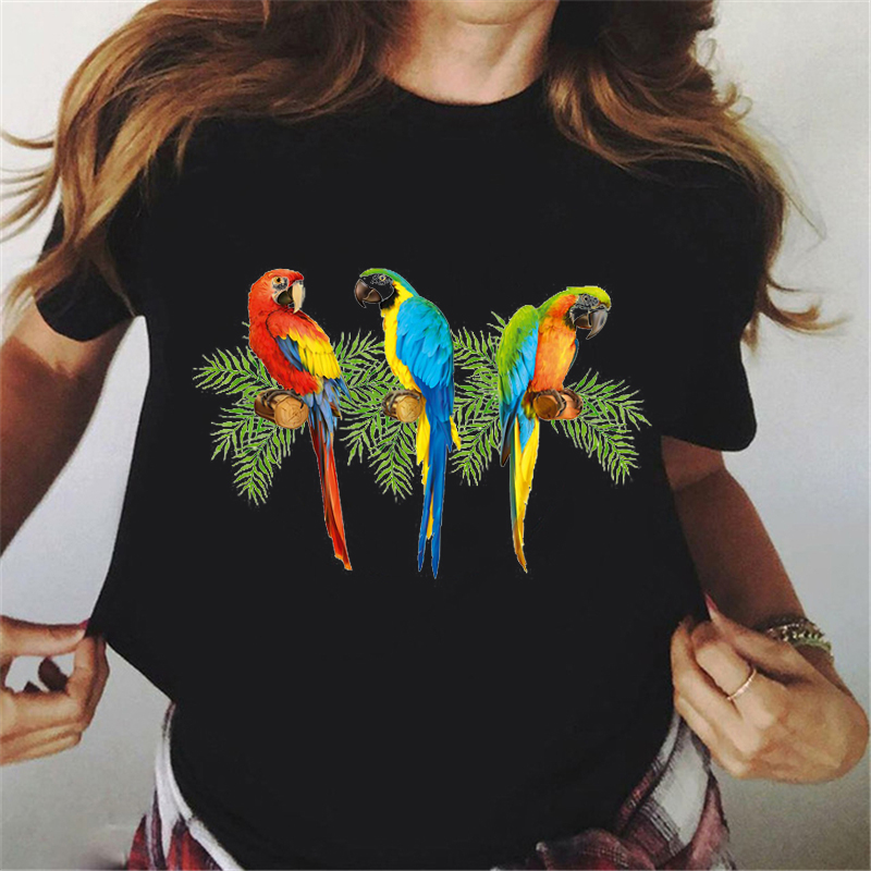 เสื้อยืดพิมพ์ลายนกแก้วหลากสีสั - Plant Parenthood บทวิจารณ์และราคา