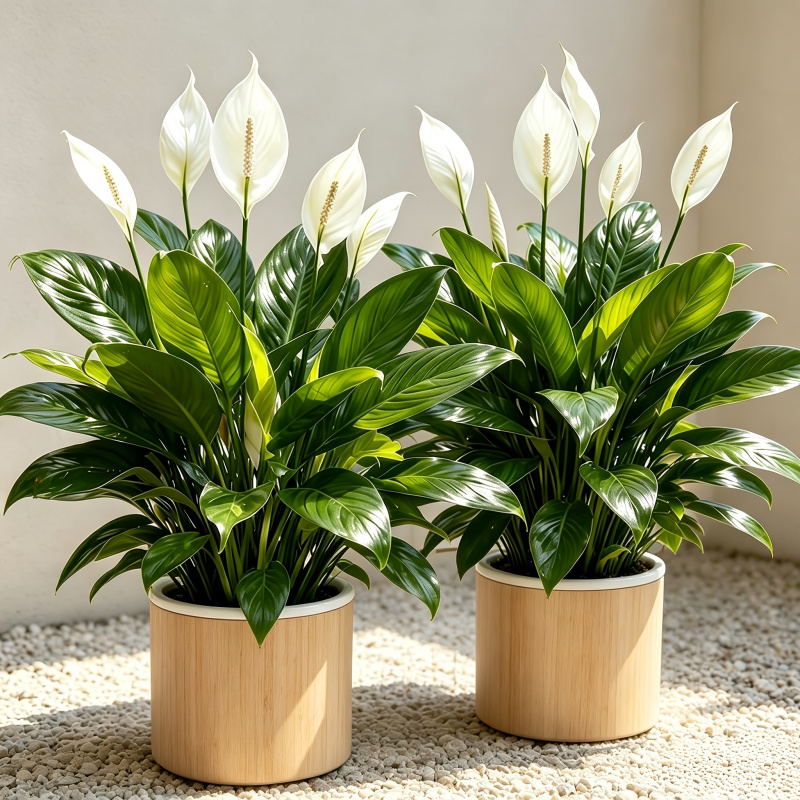 ต้นไม้ประดิษฐ์ลายลิลลี่สีขาวขน - Peace Lily White บทวิจารณ์และราคา