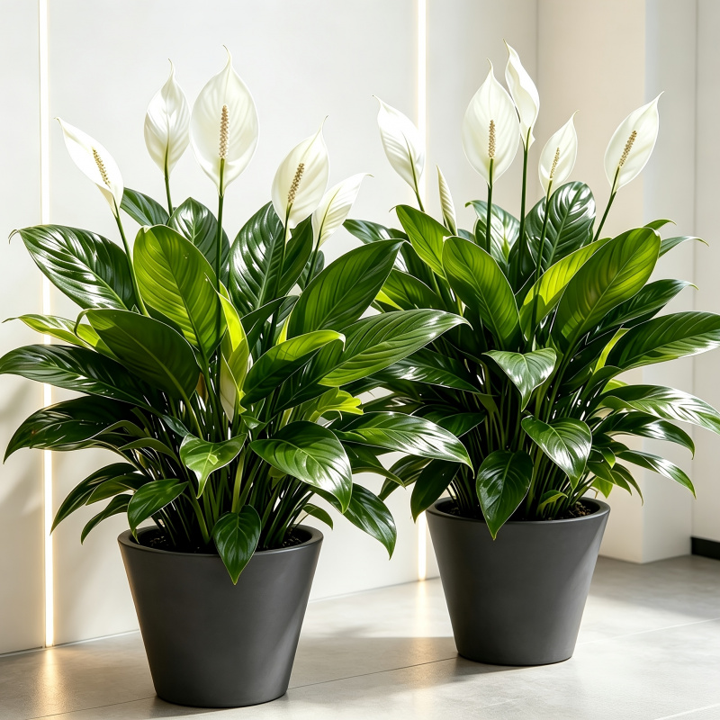 ต้นไม้ประดิษฐ์ลายลิลลี่สีขาวขน - Peace Lily White บทวิจารณ์และราคา