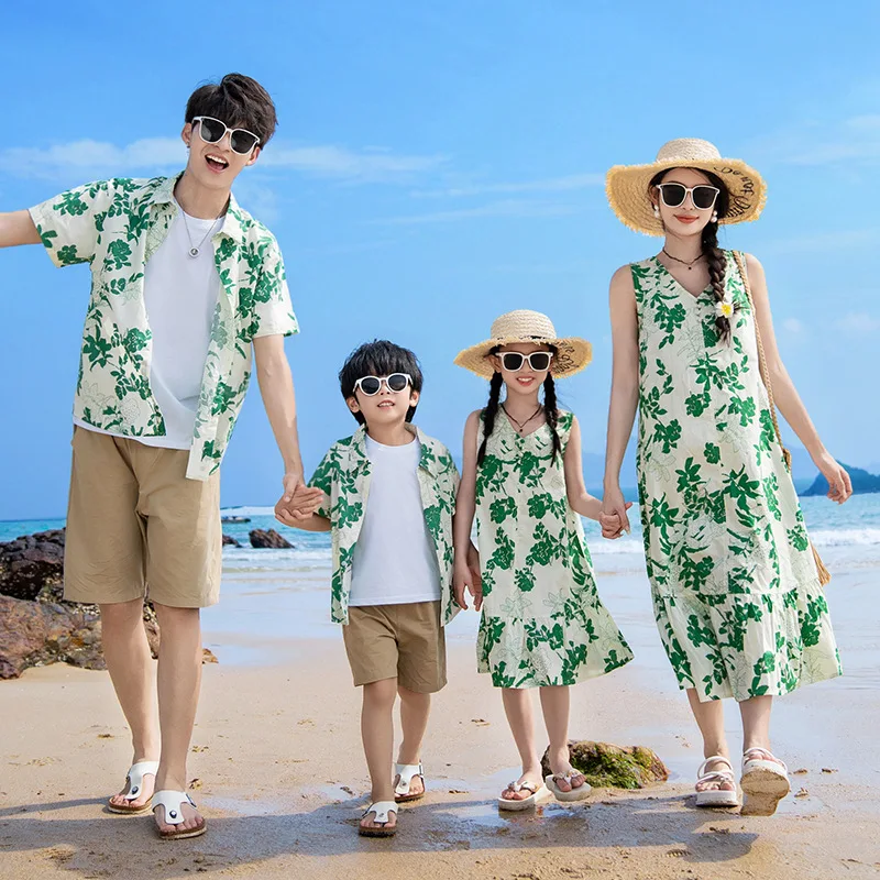 ชุดพ่อแม่ลูกสีเขียวของรีสอร์ทช - Plant Parent Clothing บทวิจารณ์และราคา