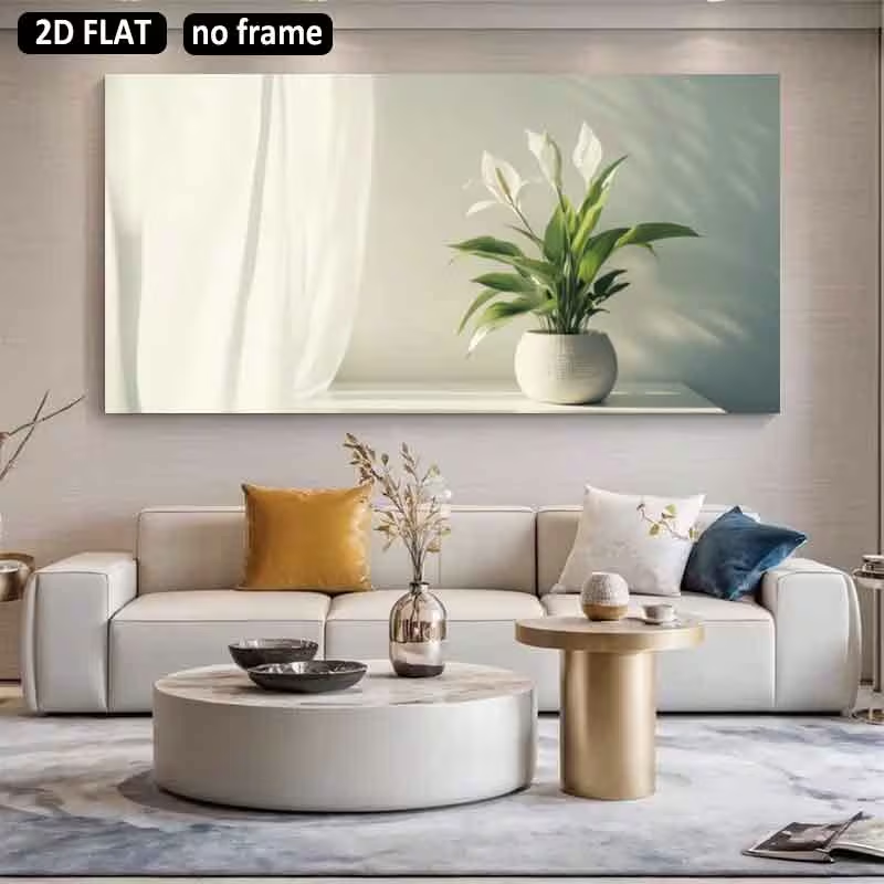 1 ชิ้น (ไม่มีกรอบ) 2D แบน, 2D  - Peace Lily White บทวิจารณ์และราคา